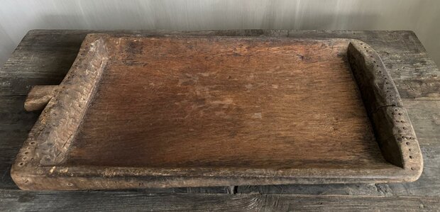 Houten bak met handvat | houten schaal met handvat 4