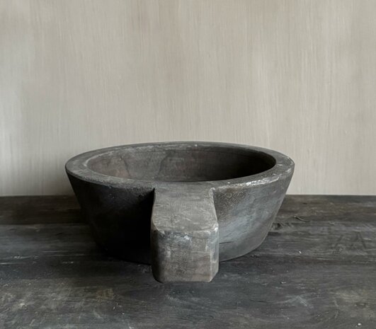 Houten schaal met handvat M