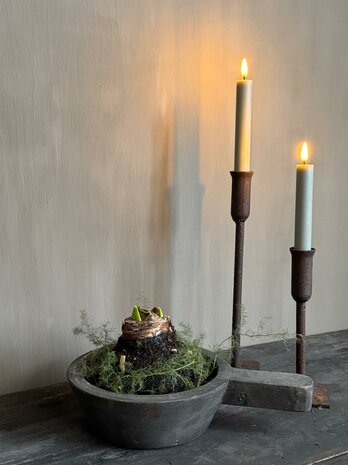 Houten schaal met handvat M