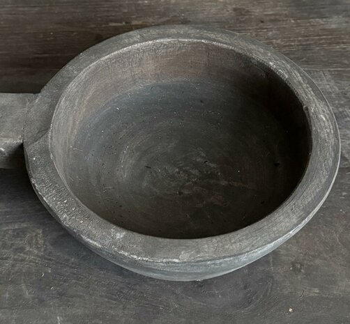 Houten schaal met handvat M