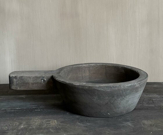 Houten schaal met handvat M