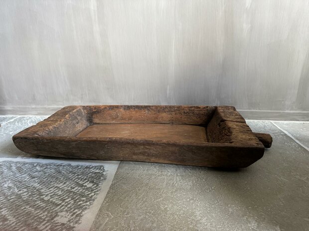 Houten schaal met handvat 5