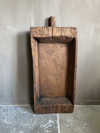 Houten schaal met handvat 5