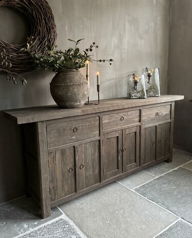 Dressoir groot 6- deurs Driftwood (afhalen)