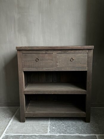 Sidetable driftwood 2 lades Kota 80cm C (afhalen)