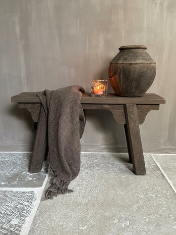 Driftwood bankje | oud houten bankje 90cm