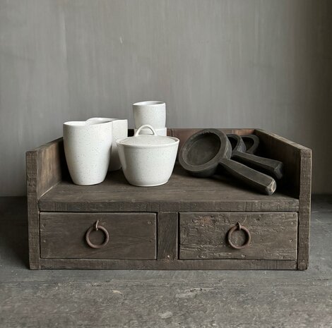 Gruttersbak 2 lades Driftwood| display 2 lades Driftwood 