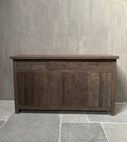 Dressoir Driftwood 4-deurs 3 lades A (afhalen)