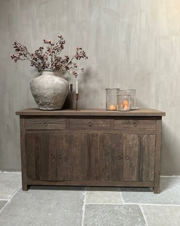 Dressoir Driftwood 4-deurs 3 lades A (afhalen)