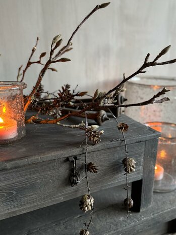 Kunsttak met dennenappeltjes