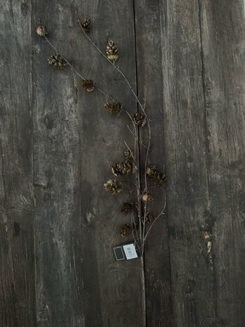 Kunsttak met dennenappeltjes