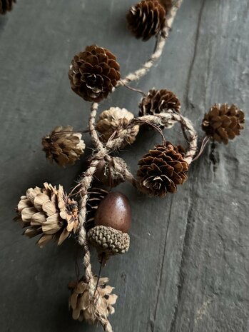 Guirlande acorn| Slinger dennenappel/ eikeltjes