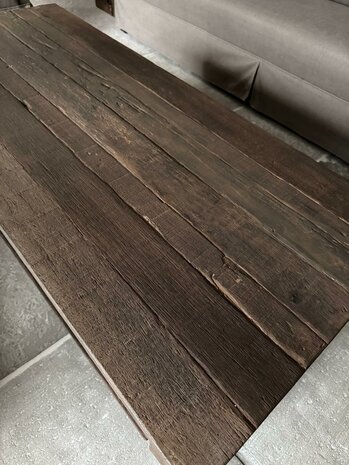 Salontafel Driftwood met onderblad 140x60cm (afhalen)