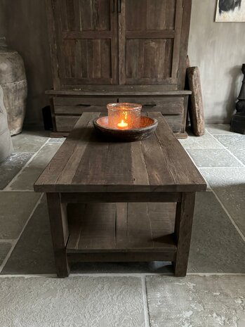 Salontafel Driftwood met onderblad 120x60cm D (afhalen)