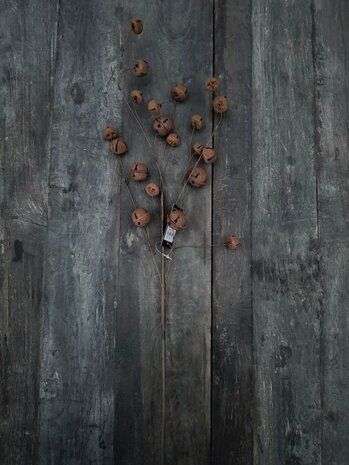 Tak met kerstbelletjes roest L