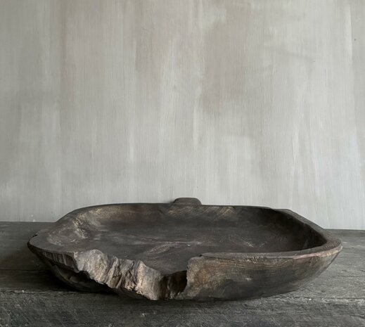 Houten schaal met handvat Arturo Luksa