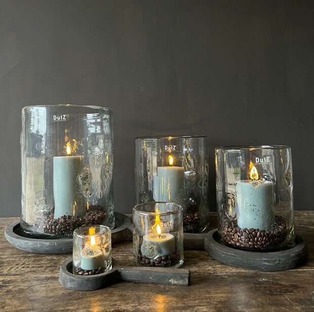 DELUXE homeart  waxinelicht  groen klein 2 stuks