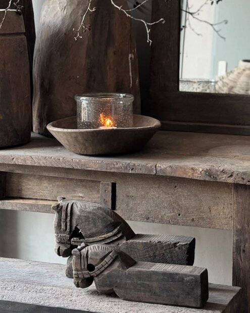 Windlicht Aura Peeperkorn 17x17x14cm