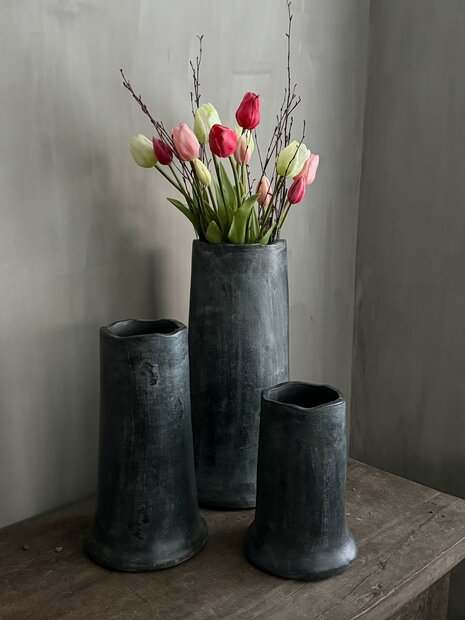 Kunst tulpen rose- cream