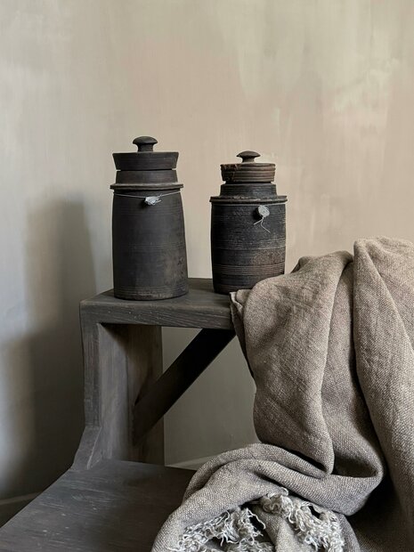 Authentieke houten Hoffz kruik H2