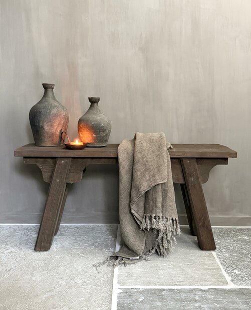 Driftwood bankje | oud houten bankje 100cm A