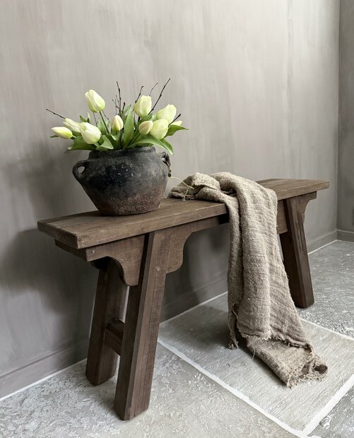 Driftwood bankje | oud houten bankje 100cm B