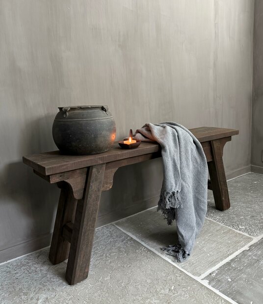 Driftwood bankje | oud houten bankje 120cm A