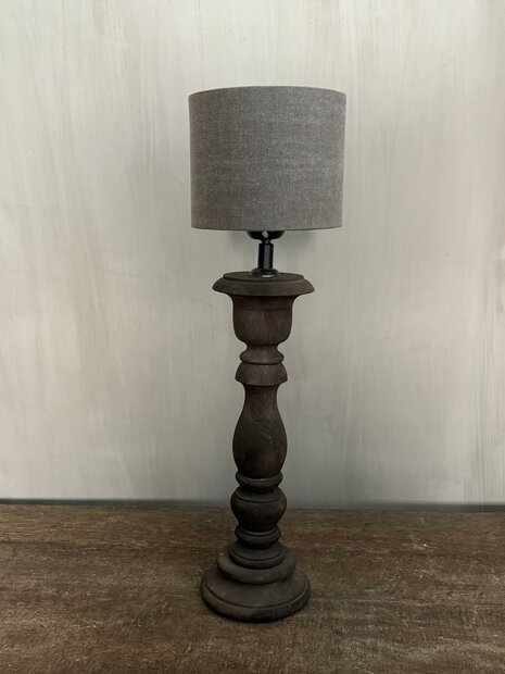 Lampenkap cilinder taupe Luksa 15/12