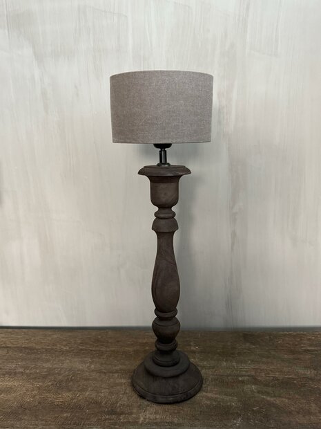 Lampenkap cilinder taupe Luksa 20/12