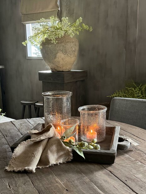 Houten bak met handvat/ Houten schaal met handvat TrapaLiving