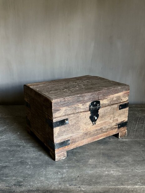 Houten kistje oud hout | Houten kistje truckwood  B small
