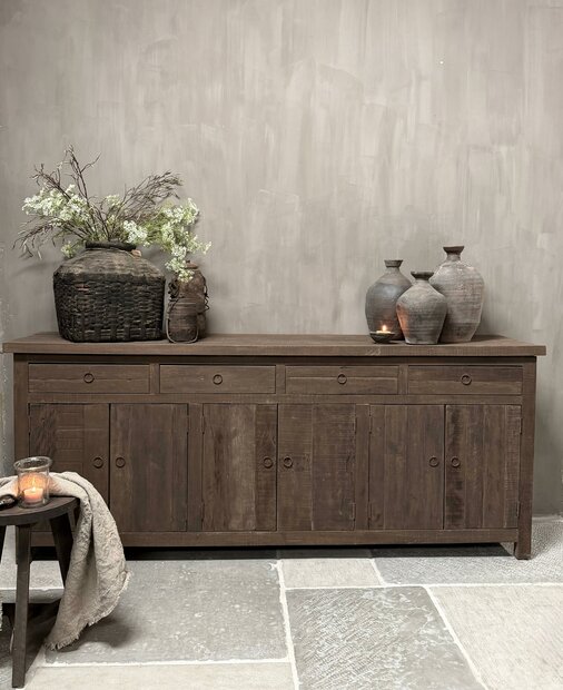 Dressoir Driftwood 6-deurs /4 lades 